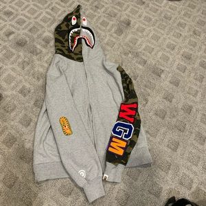 Bale half camo zip hoodie XXL